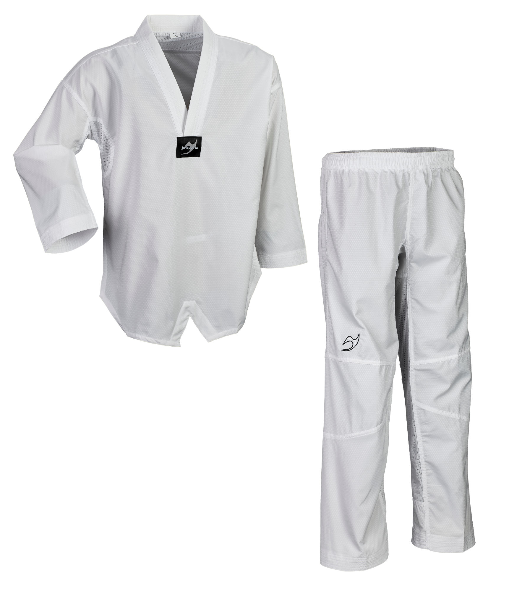 Taekwondo Dobok student pro white collar
