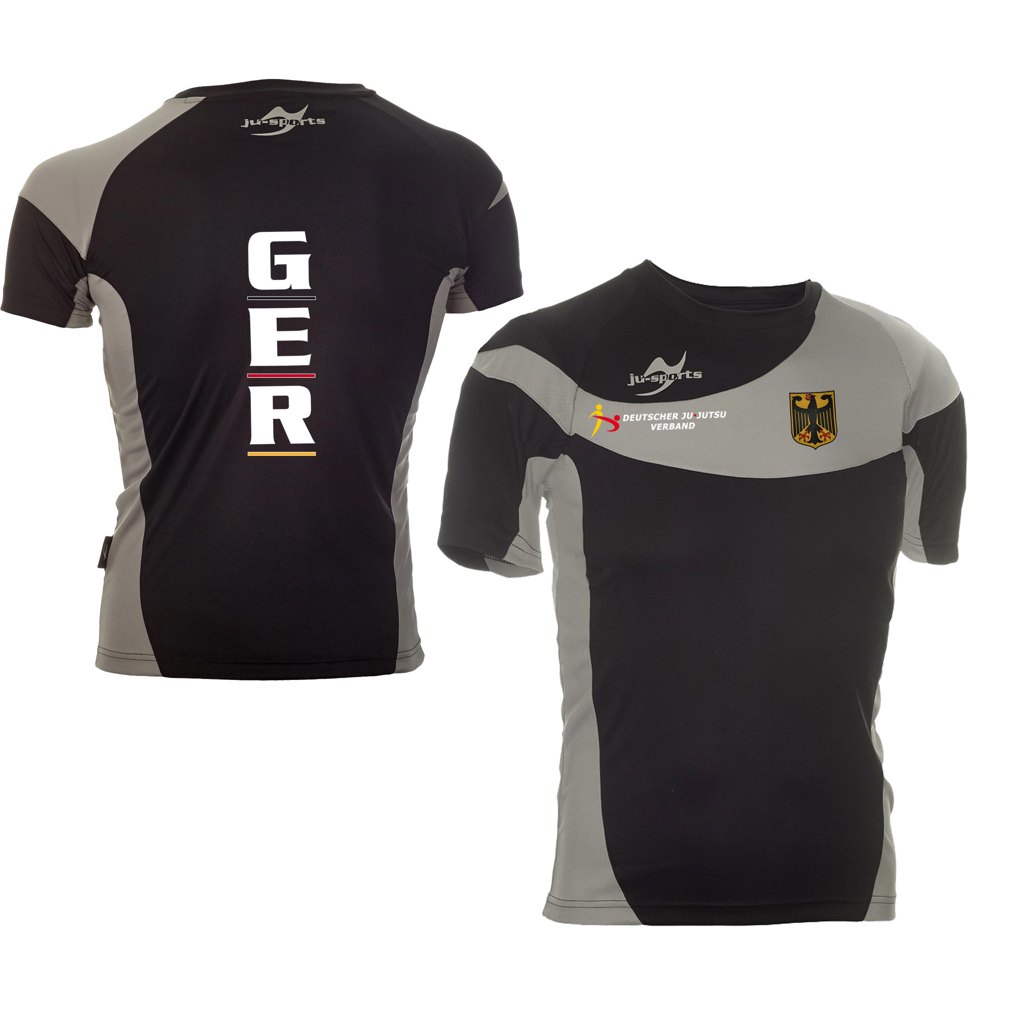 Bundeskader C1 T-Shirt schwarz incl. Druck: GER & Adler