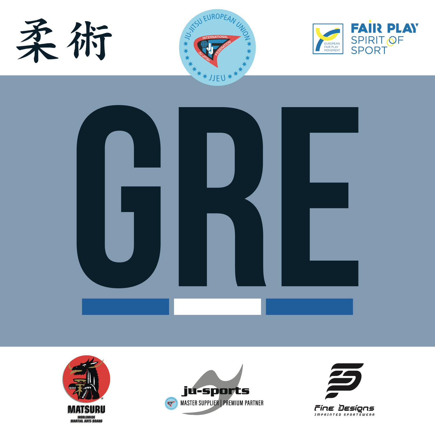 Grappling Kunst, GREC, Jiu-Jitsu Logo, Matsuru Abzeichen, Gi Branding
