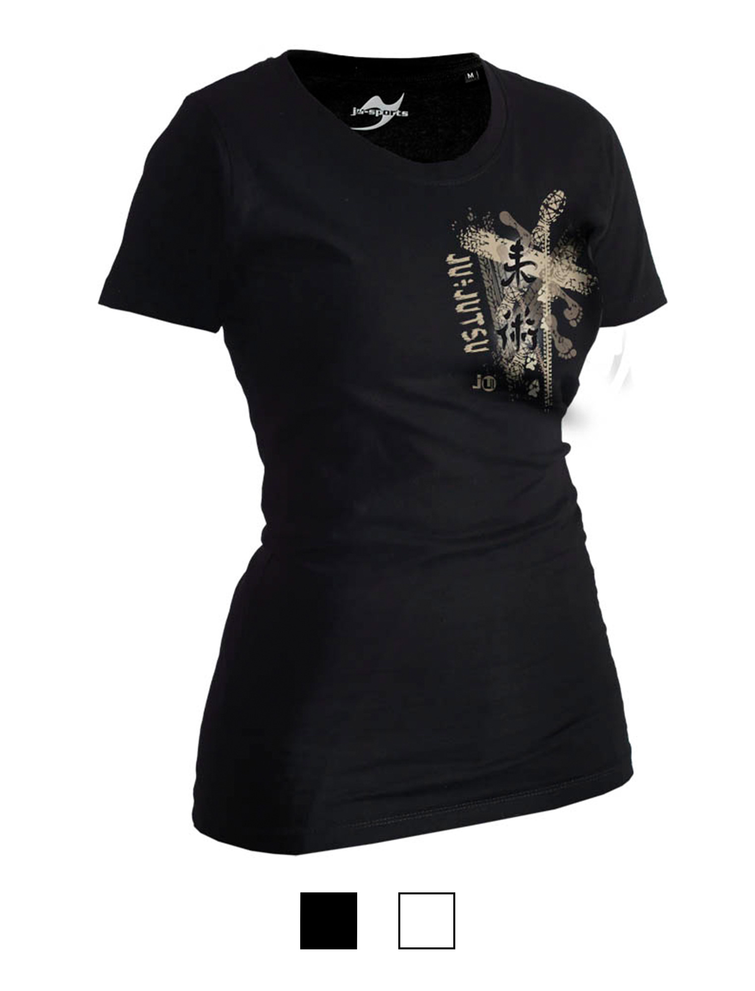 Ju-Sports Ju-Jutsu Shirt Trace black Lady