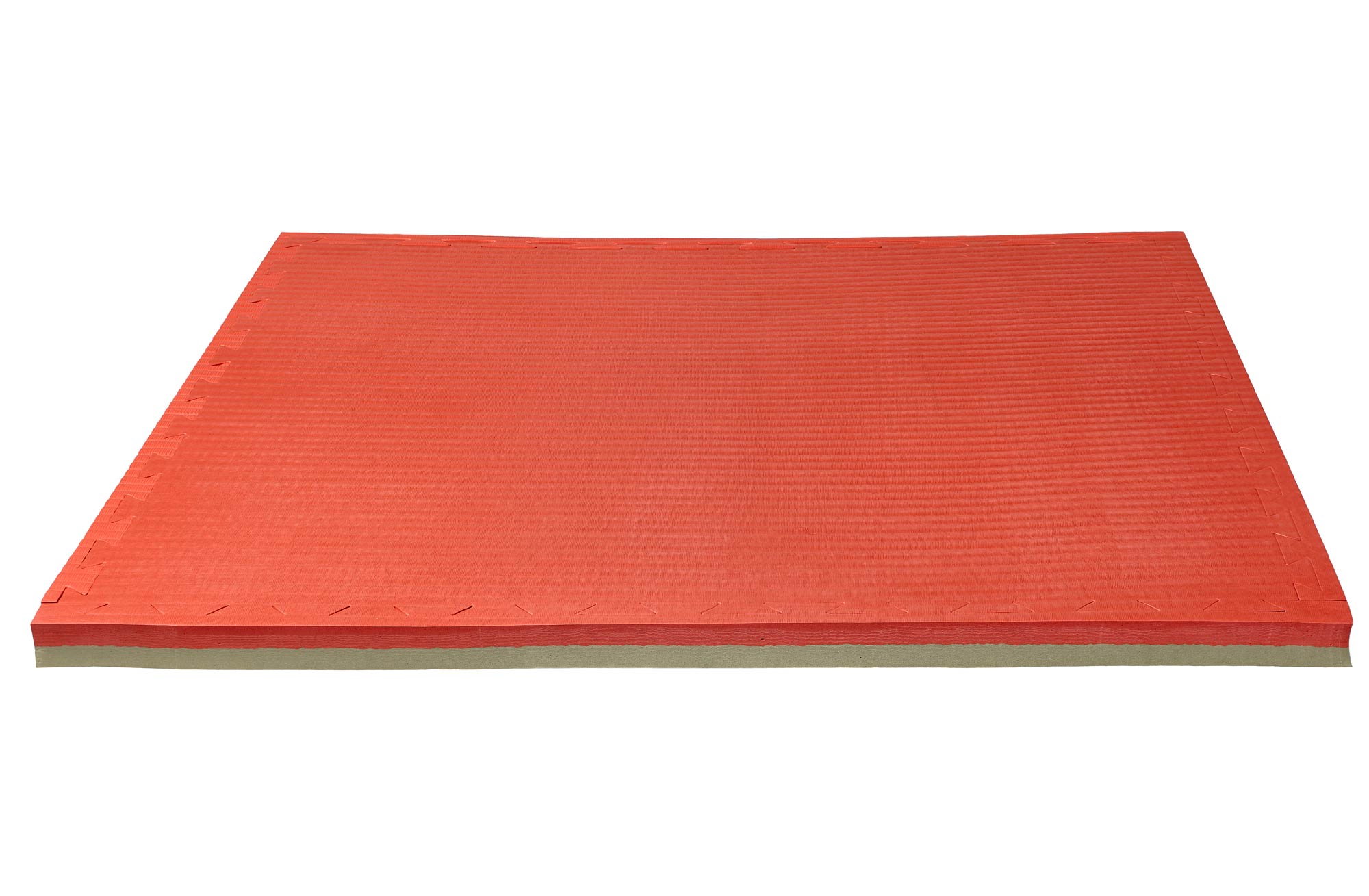 Reversible Jigsaw Mat Pro Tatami 1 m x 1 m x 4 cm red/green