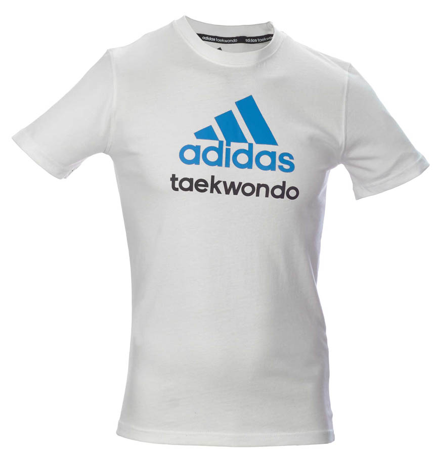 adidas Community Line T-Shirt Taekwondo white/blue