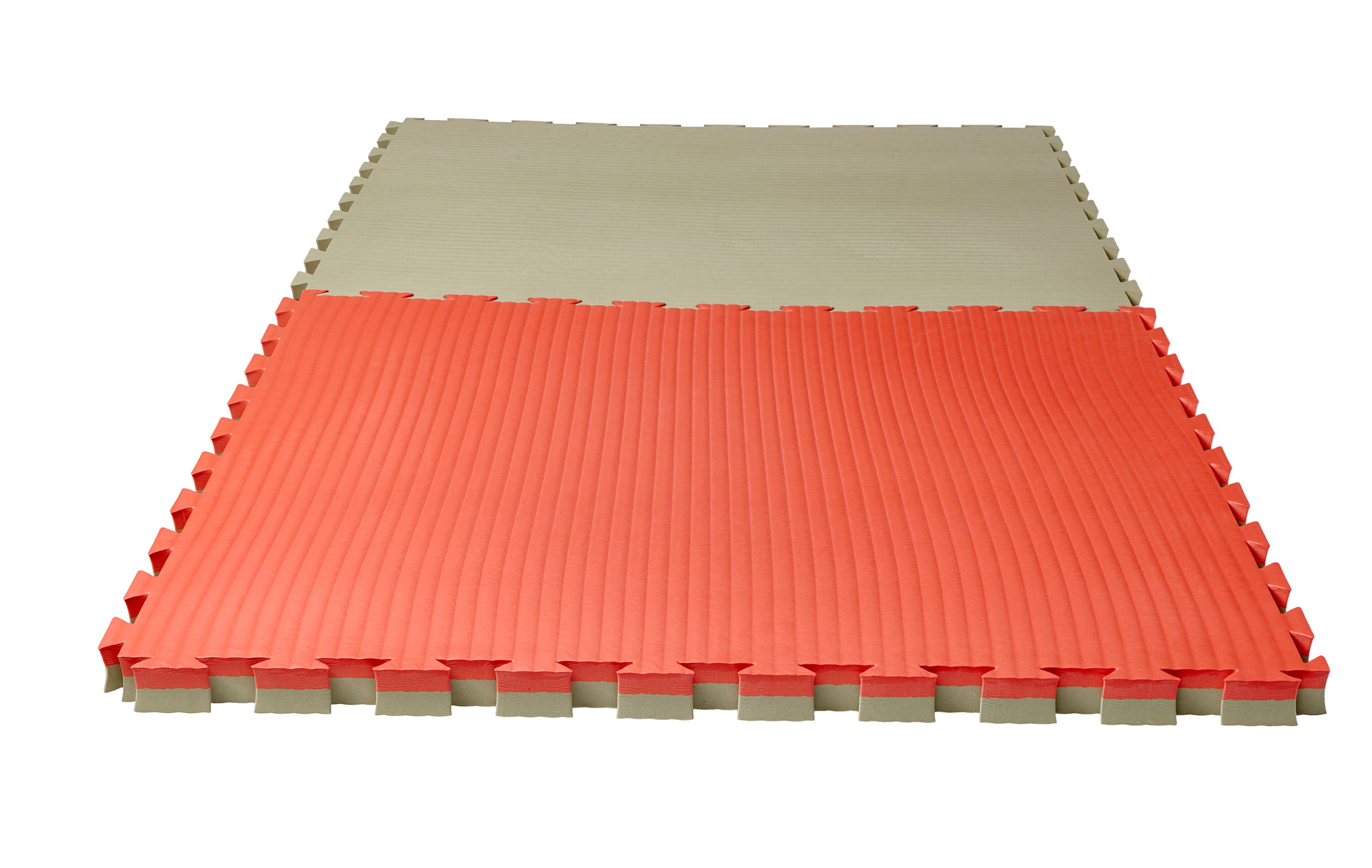 Reversible Jigsaw Mat Pro Tatami 1 m x 1 m x 4 cm red/green