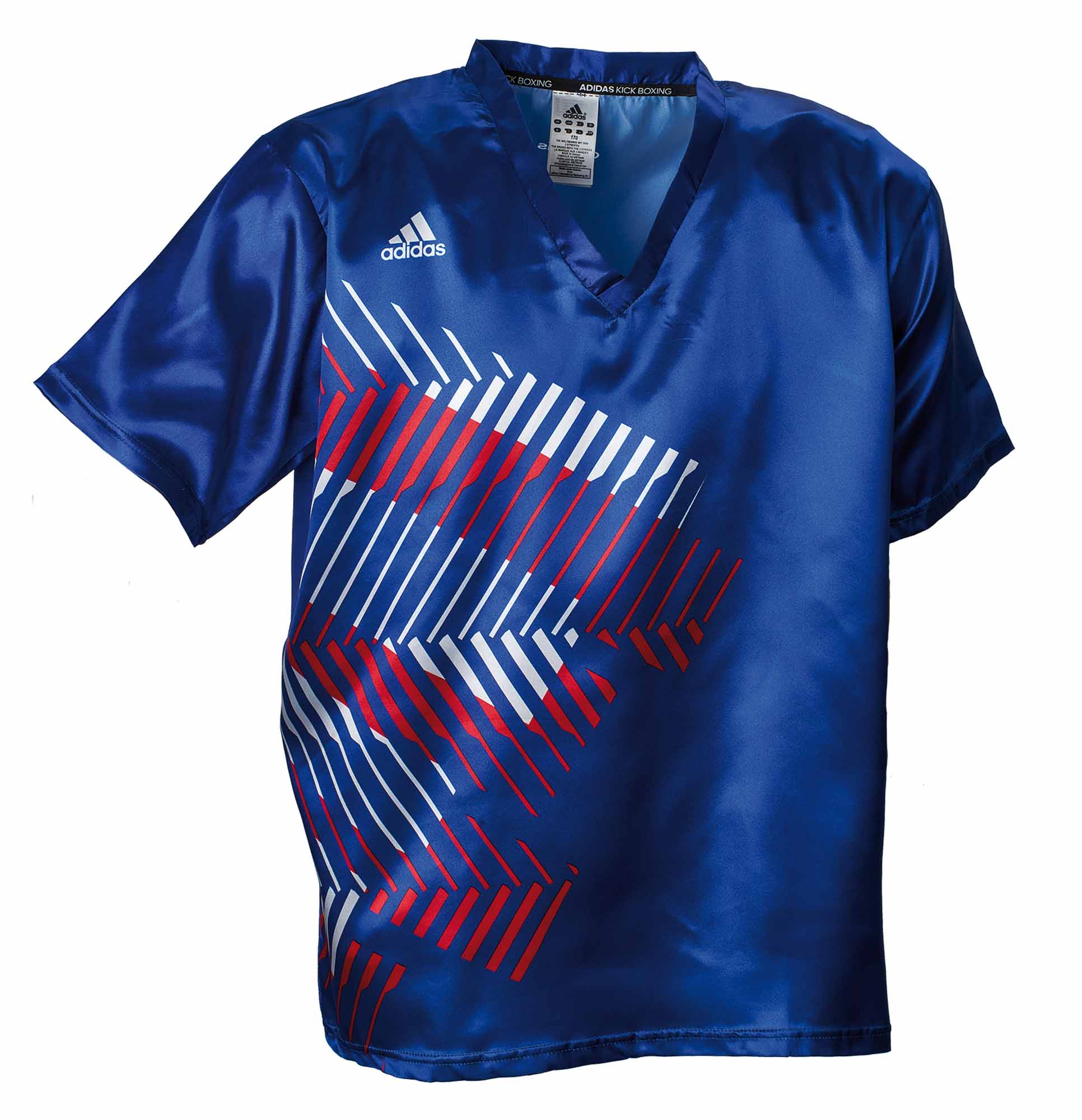 adidas kick boxing shirt adiKBUN300S, blue/red