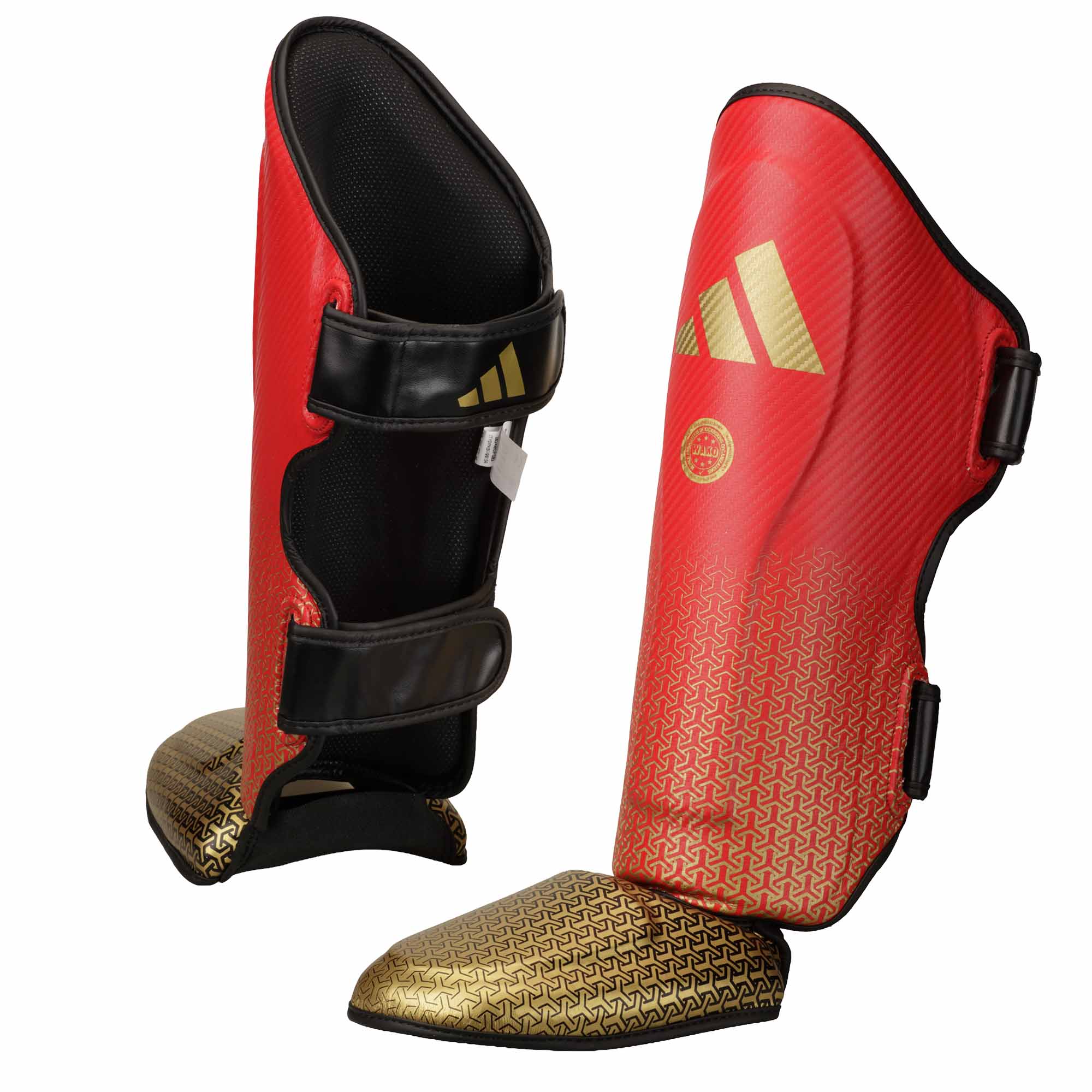 adidas Pro Kickboxing Schienbein-Spannschutz red/gold, adiKBSI300