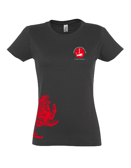 Kenko Karate Tiger Shirt - Damen - dark grey