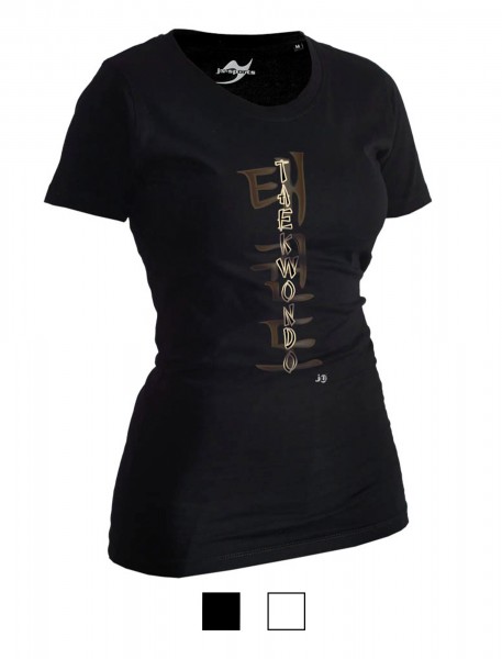 Taekwondo-Shirt Classic schwarz Lady
