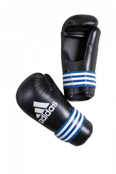 adidas Kick-Boxhandschuhe Semi Contact schwarz/blau, ADIBFC01