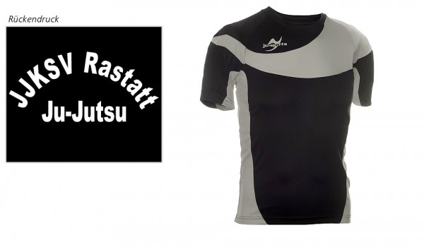 Teamwear Element C1 Shirt schwarz, JJKSV Raststatt, Vereinslogo Ju-Jutsu