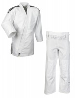 adidas Judo-Anzug Training weiß/schwarze Streifen, J500