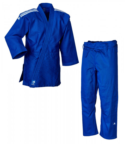 adidas Judo-Anzug &quot;Training&quot; blau/weiße Streifen, J500B