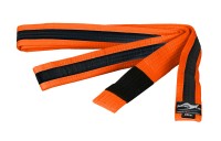 Ju-Sports BJJ Kindergürtel orange mit schwarzem Streifen