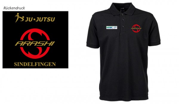 Polo Shirt Funktion schwarz Arashi Wintec Vereinsedition