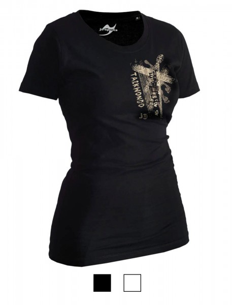 Taekwondo-Shirt Trace schwarz Lady