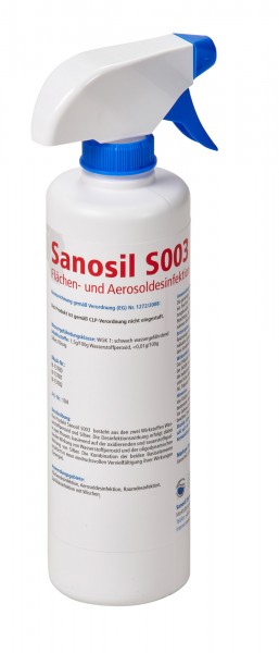(35,90 €/1 l) Sanosil S003, Desinfektionsmittel 500 ml Sprayer