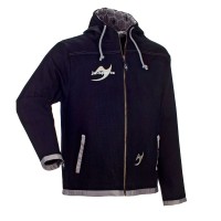Street-Gi Hooded Zip Jacket black
