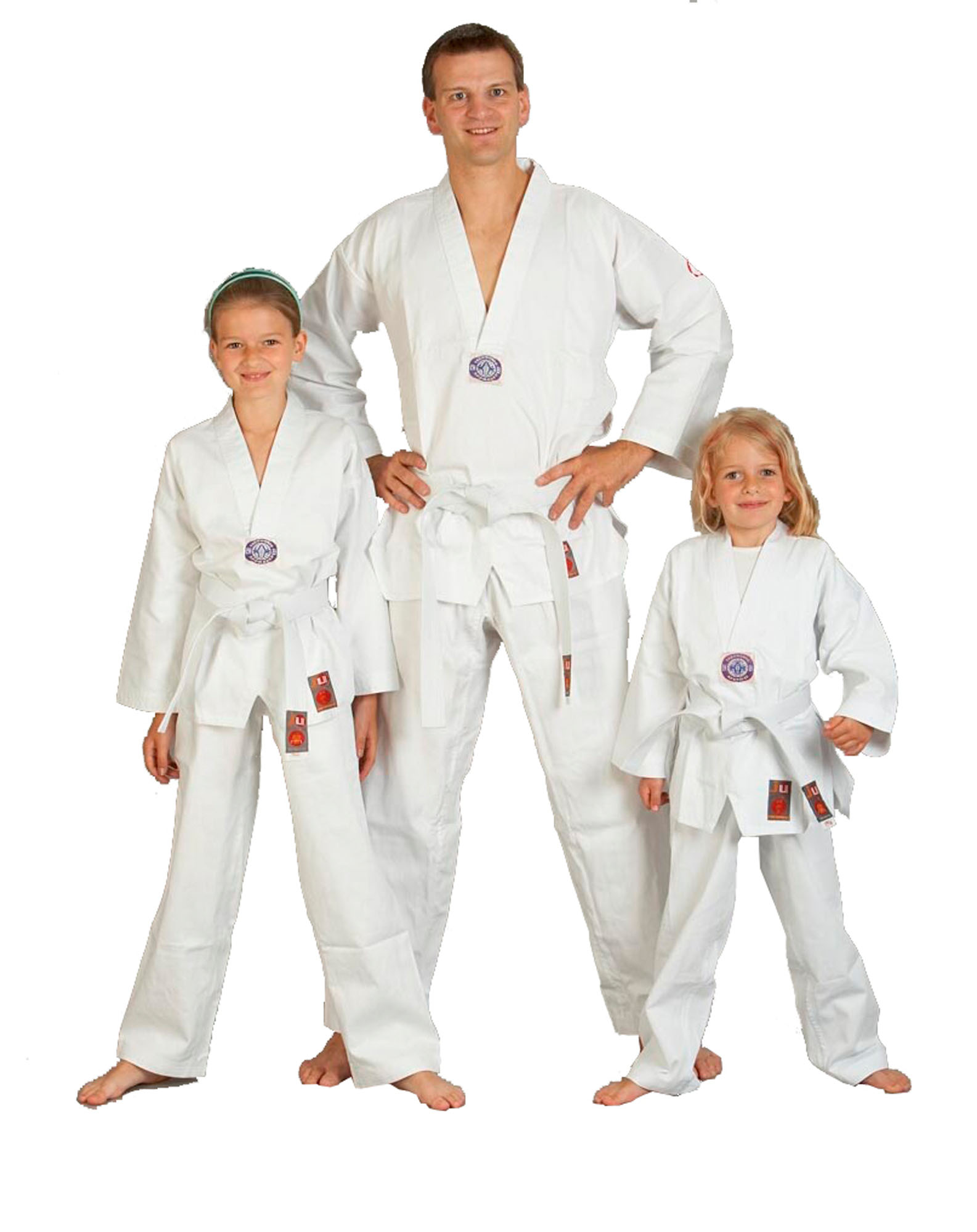 150 Taekwondo-Anzug Mod 15 Taekwondoanzug Gr Dobok mit Rückenaufdruck 