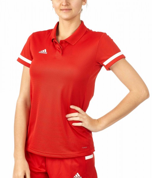 adidas T19 Polo Shirt Damen rot/weiß, DX7269