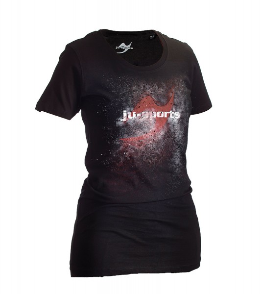 Dark-Line T-Shirt Jush Explosion schwarz-rot Lady